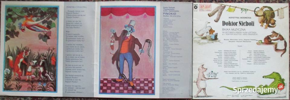 Płytybajki Pinokio Doktor Nieboli Chotomska Łódź sprzedam