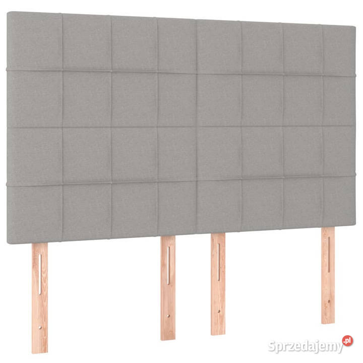 Zagłówek do łóżka z LED jasnoszary 144x5x118128 mazowieckie Warszawa