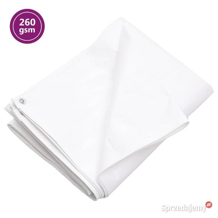 vidaXL Plandeka 260 gm 3x5 m biała HDPESKU151596 Dom i Ogród mazowieckie Warszawa