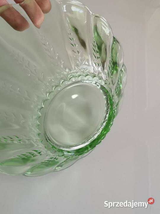 Patera misa zielone szkło kujawsko-pomorskie Toruń