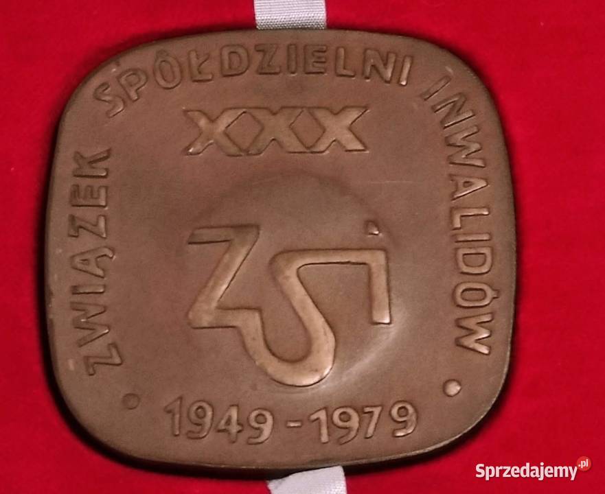 Medal XXX lat ZWIĄZKU SPÓŁDZIELNI INWALIDÓW Pruszków sprzedam