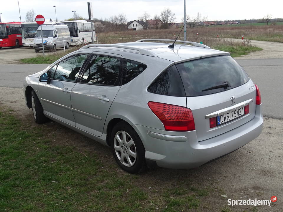 Peugeot 407 SW PREMIUM NAVTECH 20 HDI 136 2009r centralny zamek Sadków sprzedam
