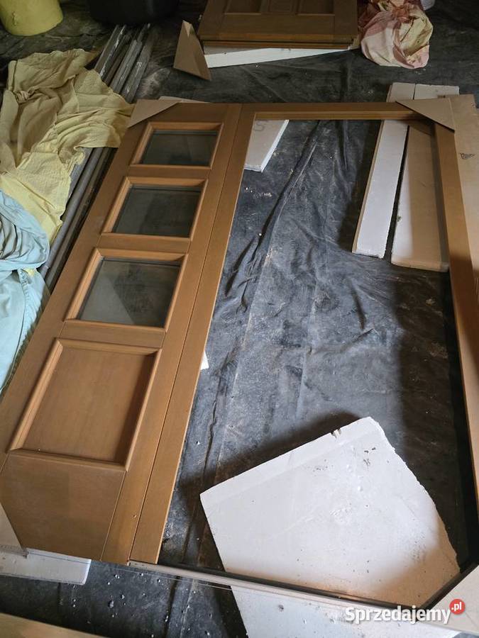Drzwi zewnętrzne 222cmx165cmx9 nowe Szczecin