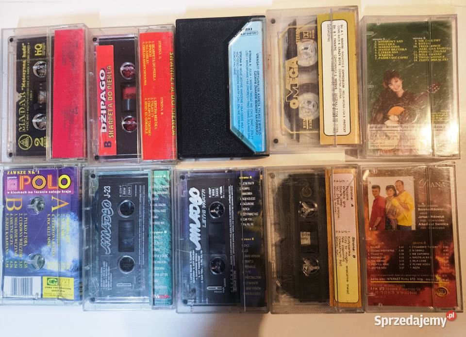 Kasety magnetofonowe zestaw disco polo Płyty i kasety Grybów sprzedam