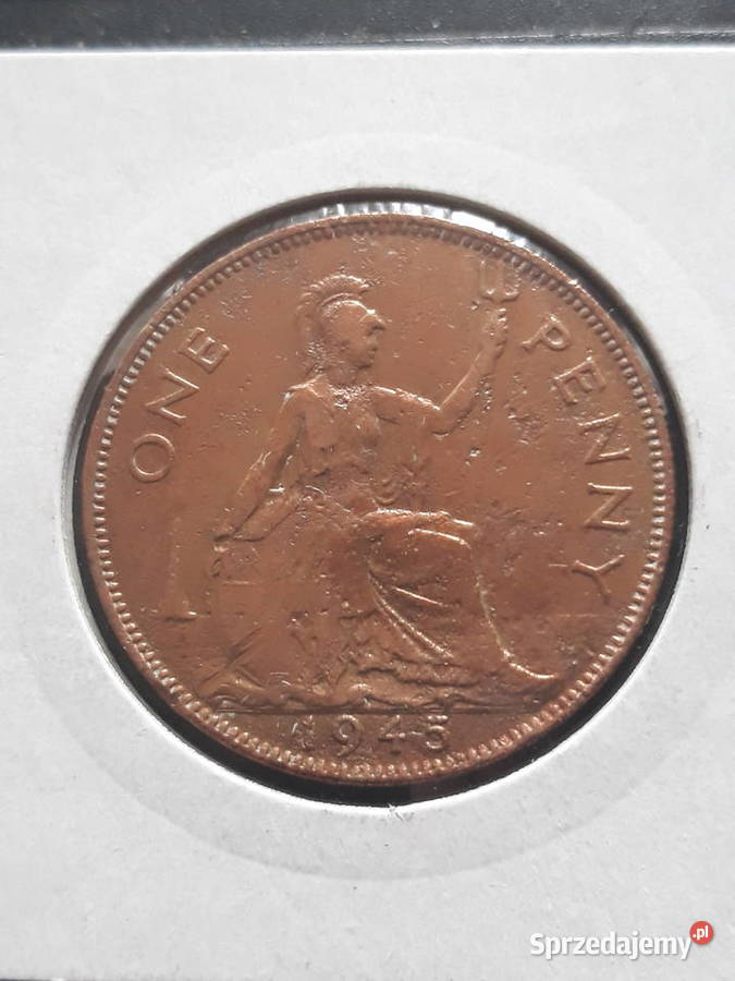 1 Pens Wielka Brytania Jerzy VI 1945 r Konin sprzedam