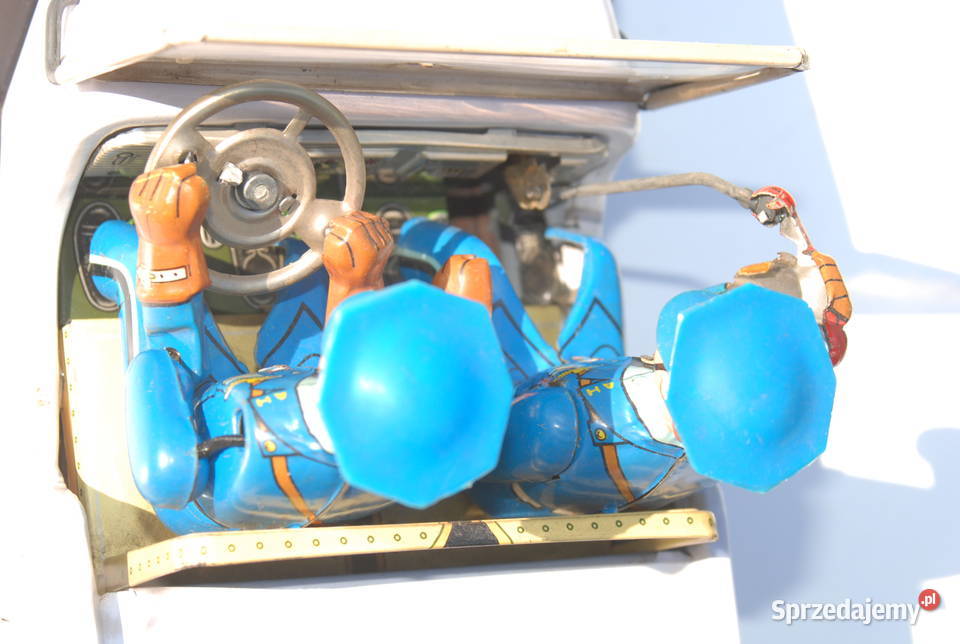 Stara zabawka samochód Policyjny patrolowy Jeep Pozostałe śląskie Cieszyn