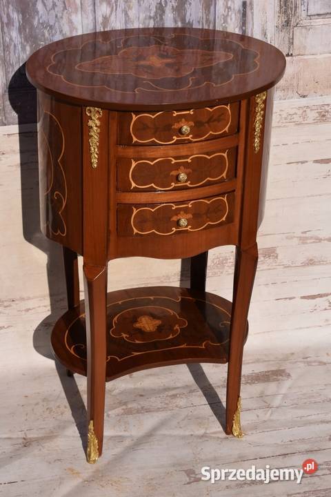 Komoda z Owalnym Blatem Stolik Okrągły Barok 3 Kraków