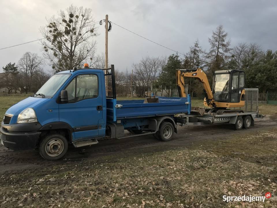 Usługi mini koparką koparko ładowarka wykopy Knieja