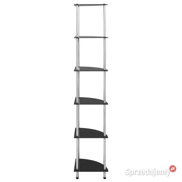 vidaXL 6poziomowy regał czarny 30x30x160 mazowieckie Warszawa