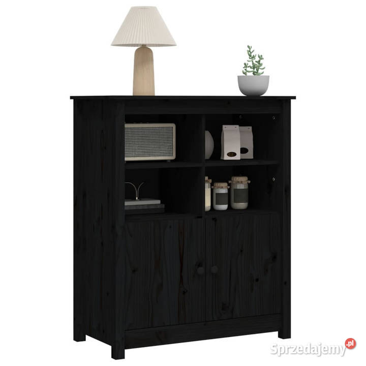 Szafka czarna 83x415x100 lite drewno sosnowe Warszawa