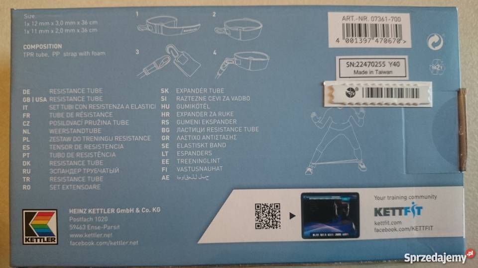 Cięgna Oporowe Linki KETTLER 07361 Resistance Kielce