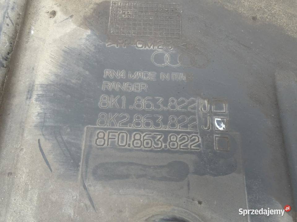 OSŁONA PŁYTA DOLNA POD SKRZYNIE 8K2863822J AUDI
