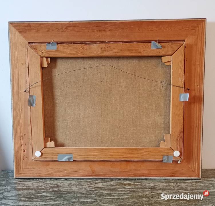 Obraz olejny na płótnie sygnowany Zatoka w