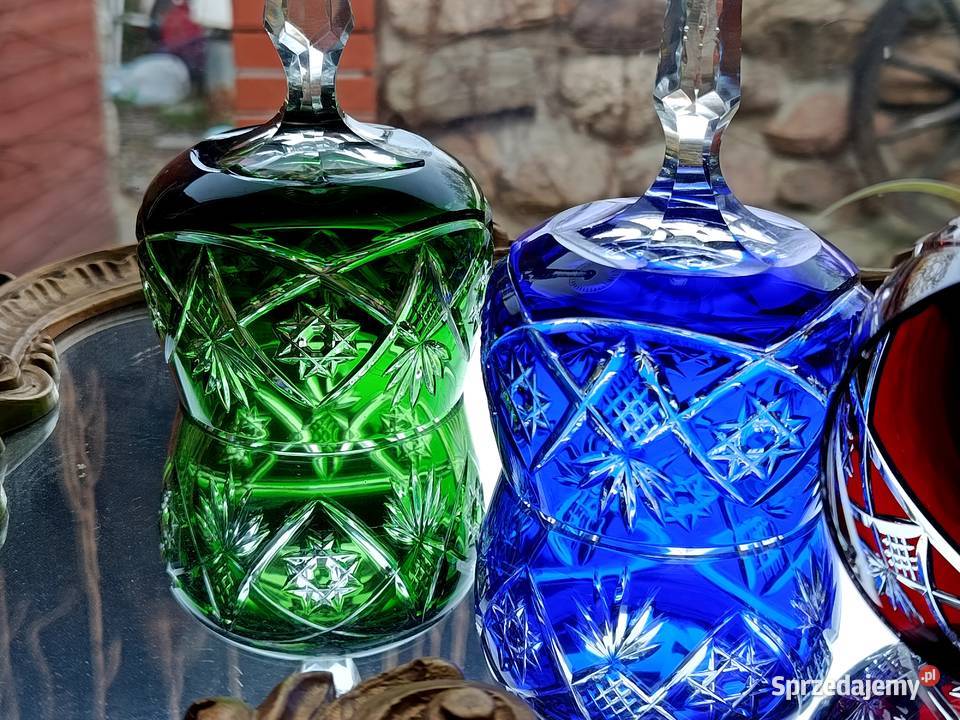 Piękne kieliszki kryształowe do wina lubuskie Klenica