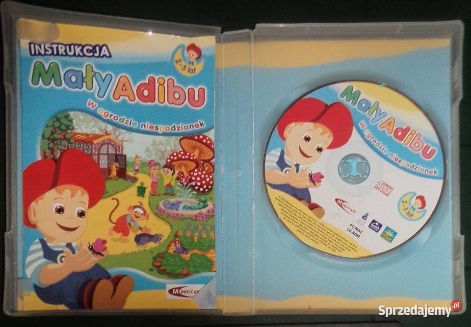 Gra dzieci retro Mały Adibu PC CD BOX 2008 Rzeszów