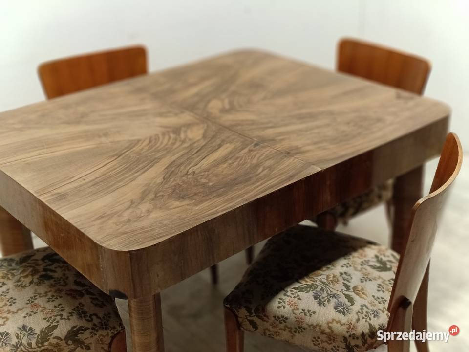 stół art deco modern do salonu rozkładany orzech łódzkie Radomsko sprzedam