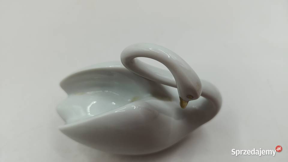 Figurka porcelana łabędź Węgry Zamość