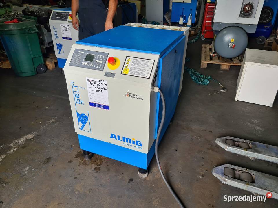 Kompresor śrubowy Almig Belt 15 15 kw 2011r Zduny