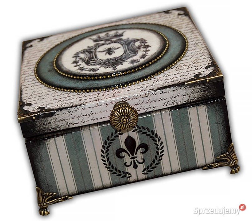 SZKATUŁKA drewniana VICTORIAN QUEEN BEE French Bydgoszcz