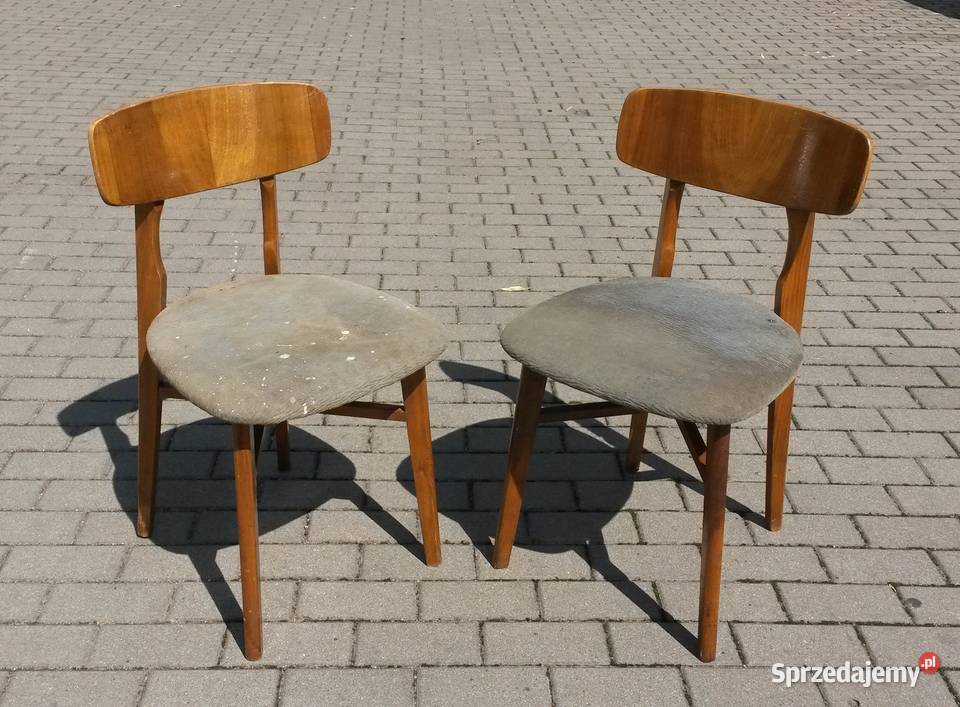 Ciekawe krzesła styl skandynawski PRL design Gdynia
