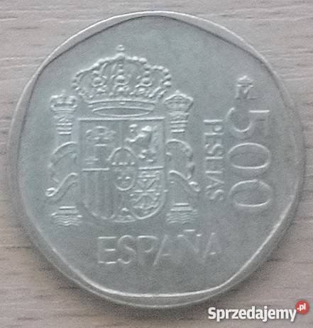HISZPANIA500 PESETAS1989 r JUAN CARLOS Y Legionowo