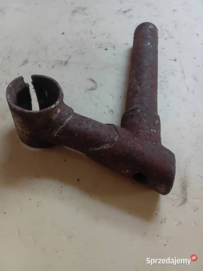 Sztyca kierownicy zabytkowy rower warmińsko-mazurskie Milejewo