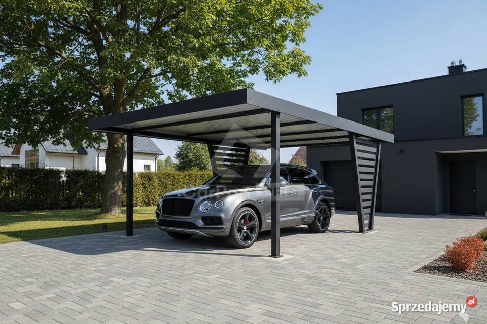 Carport V PREMIUM 43x5m Wypełnienie panelami 22m2 Otwock
