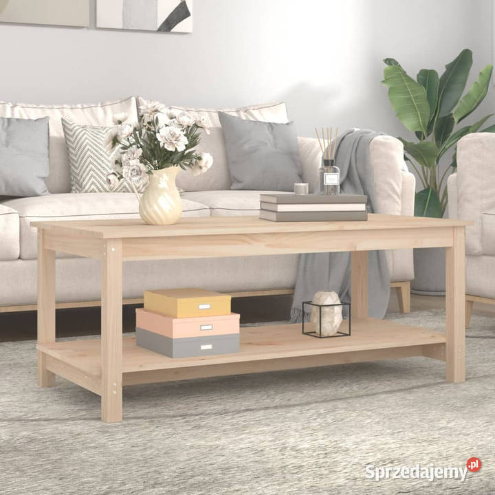 Stolik kawowy 110x55x45 lite drewno sosnowe Warszawa sprzedam