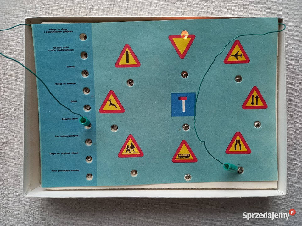 Gra planszowa świetlna Poznaj Znaki Drogowe z Tomaszów Lubelski