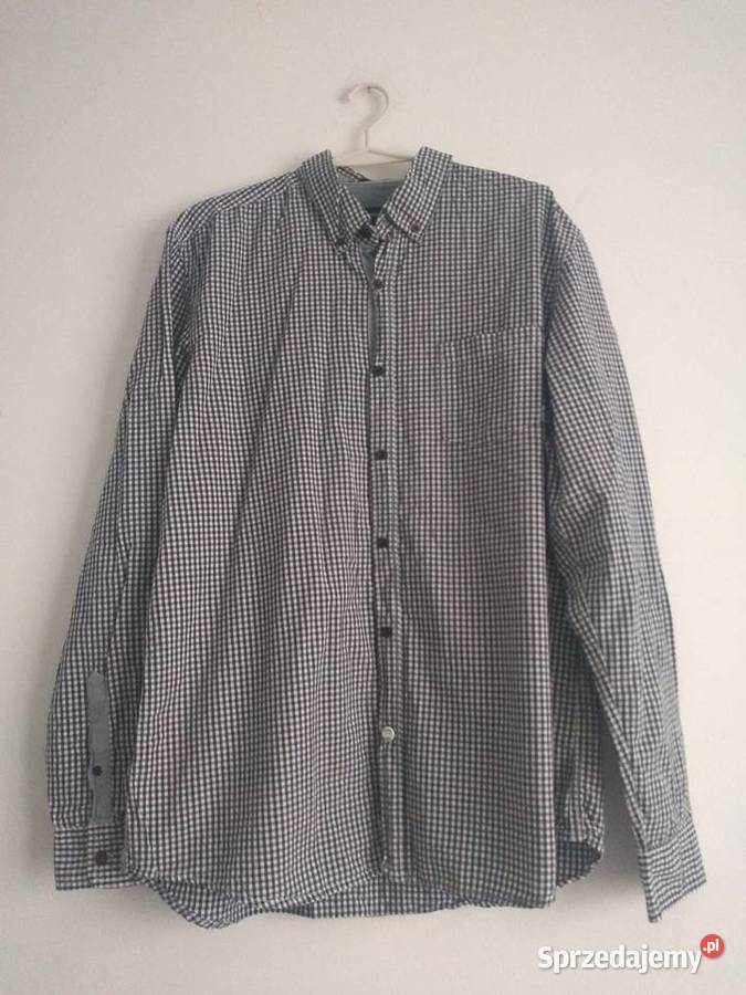 Koszula męska w kratkę z długim rękawem 2XL mazowieckie