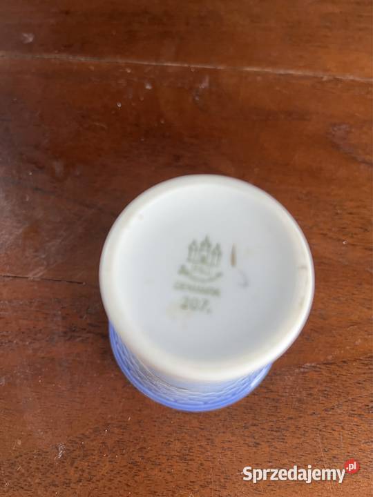Przyprawnik BG Royal Copenhagen Złota Mewa Porcelana i szkło