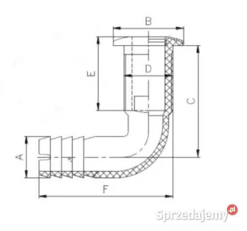 PRZEJŚCIE BURTOEW KĄTOWE 1 14 X 32 MM Olkusz