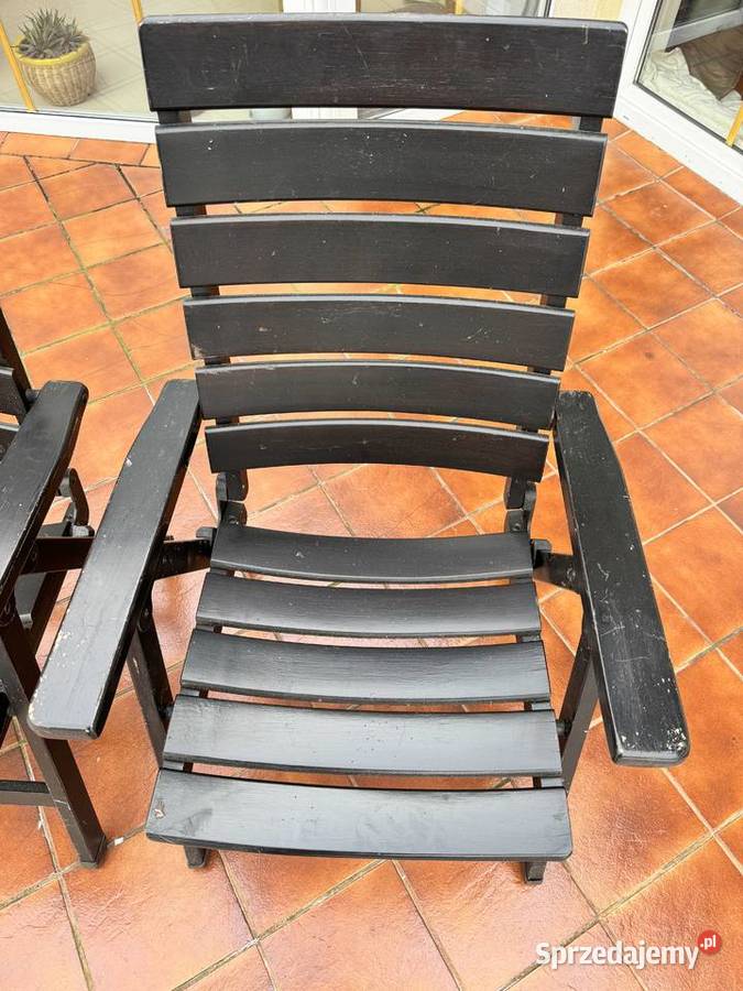 Drewniane fotele ogrodowe leżak krzesło fotel Garwolin sprzedam