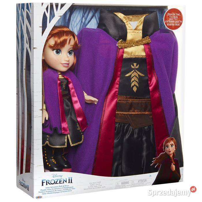 Kostium Frozen 2 Kraina Lodu Anna Sukienka 2w1 CE  Mogilany sprzedam