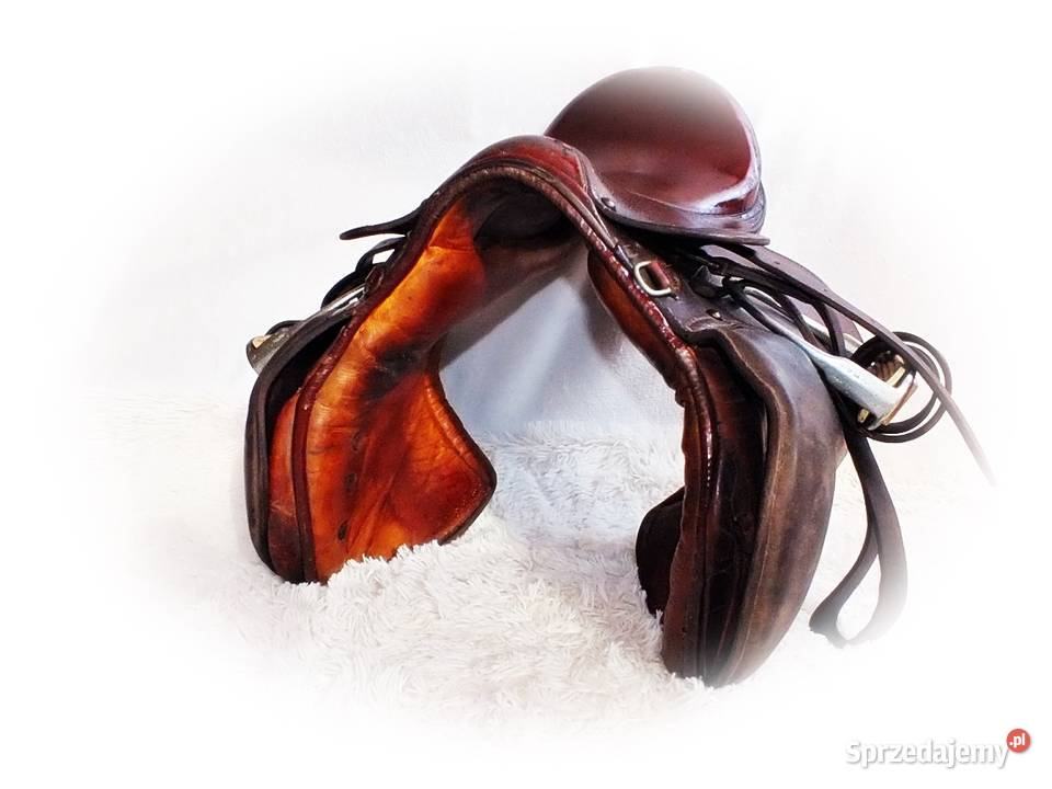 Siodło skórzane do jazdy konnej kompletne Konie