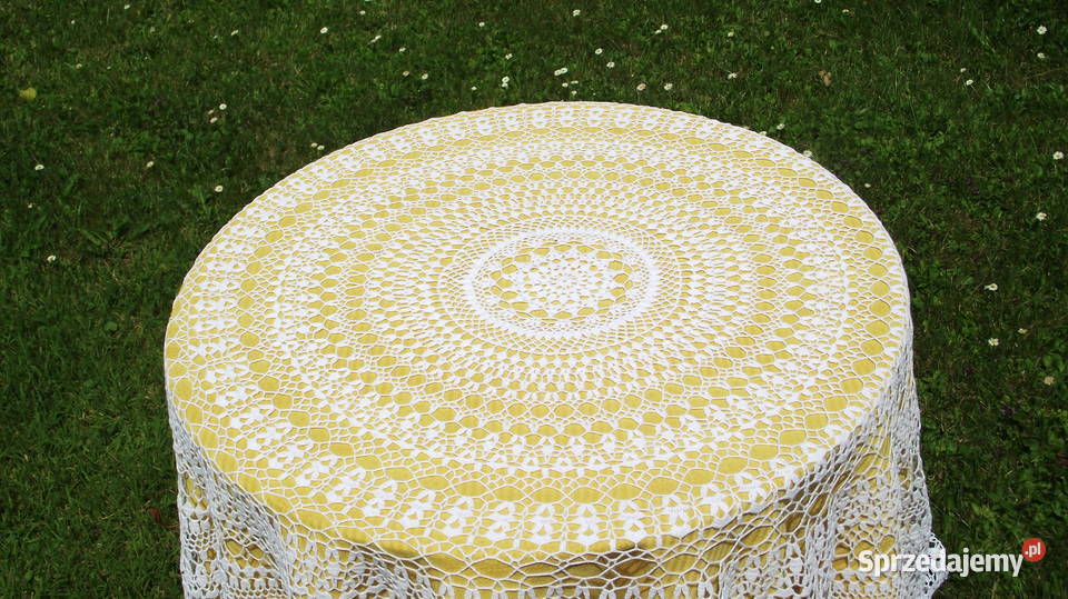 Rękodzieło obrus koronkowy Pozostałe łódzkie Leźnica Wielka-Osiedle
