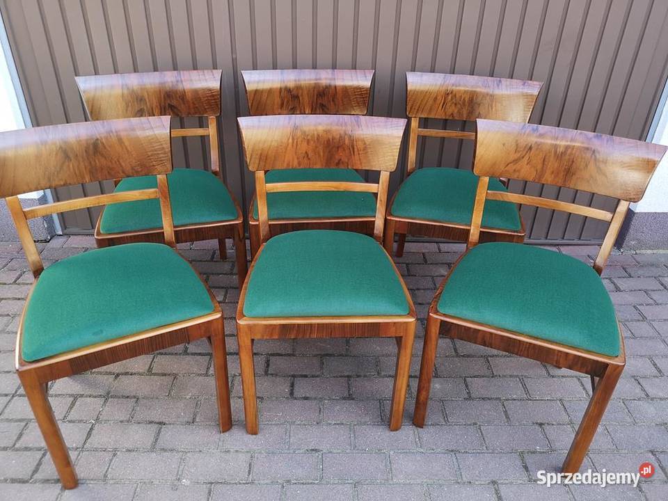Krzesła ARTDECO Orzech Stare Antyk Unikat