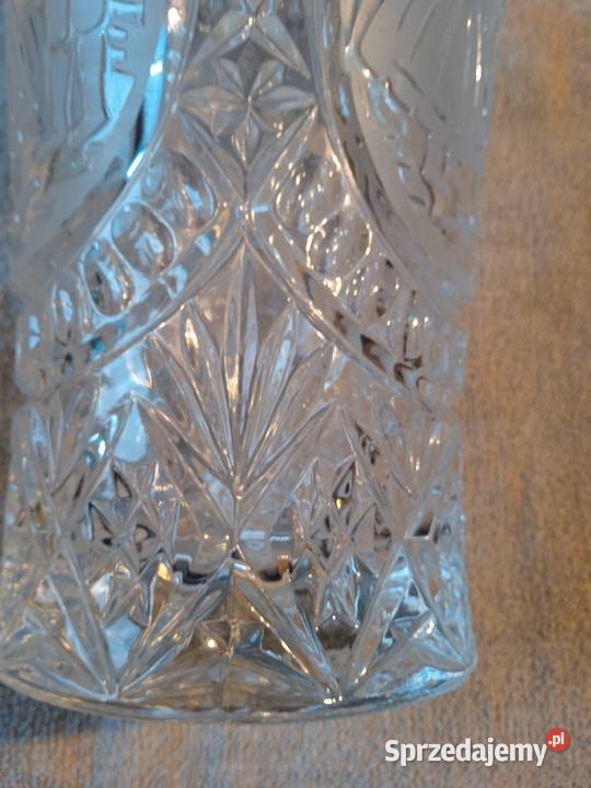 Duży wazon Bohemia wzór scenka rodzajowa retro sprzedam