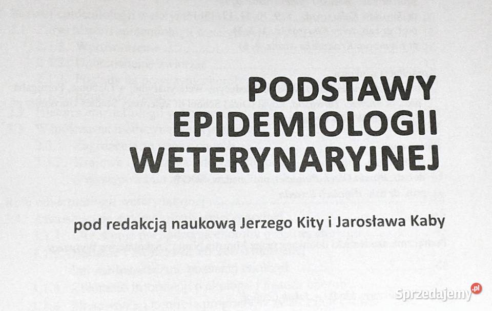 Podstawy epidemiologii weterynaryjnej J Kita J Rok wydania 2008 Pozostałe