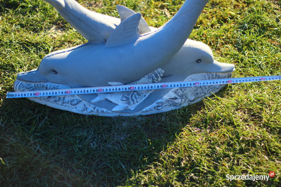 Figury rzeźby ogrodowe betonowe delfiny
