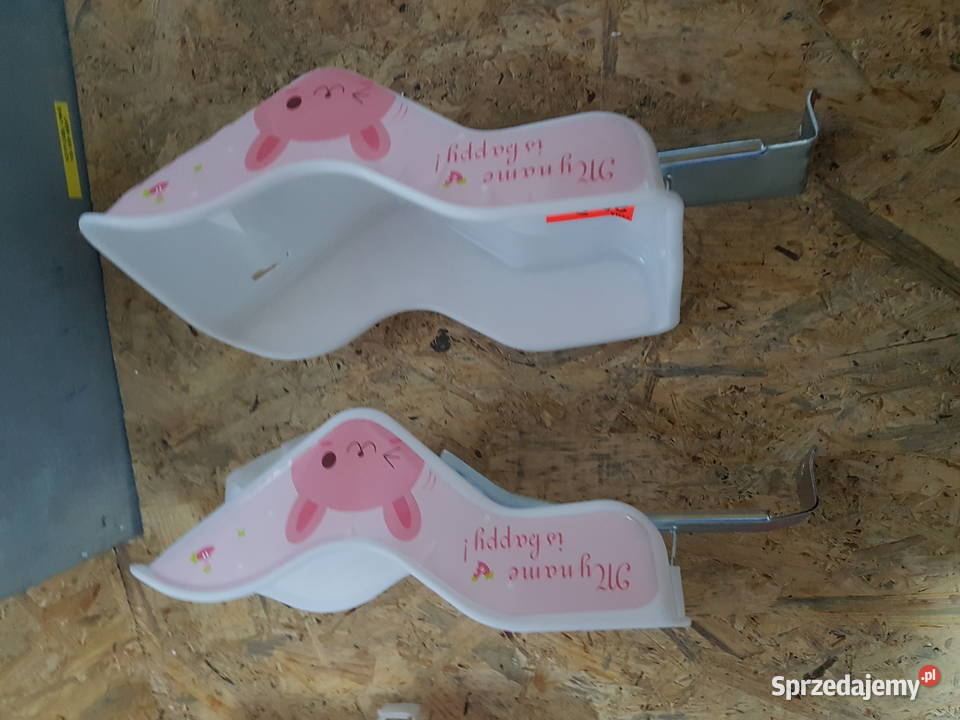 FOTELIK rowerowy lalki wzór kwiatki białyRóż wielkopolskie Głogowa