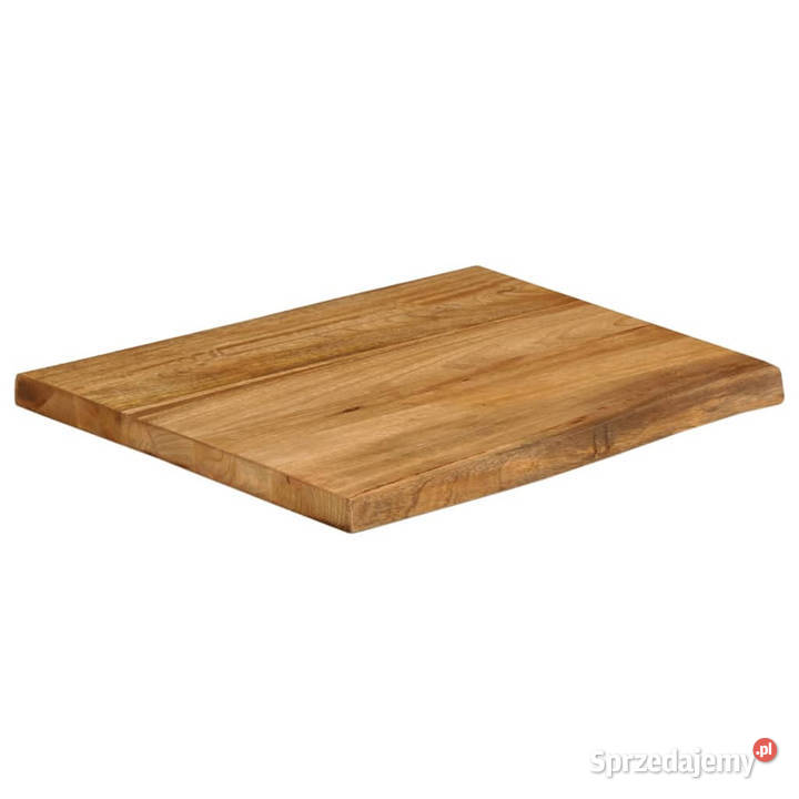 Blat stołu 60x60x38 naturalna krawędź lite