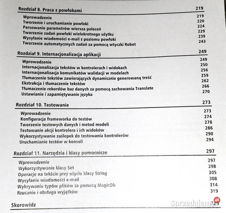 CakePHP 13 Programowanie aplikacji Receptury M Rok wydania 2012