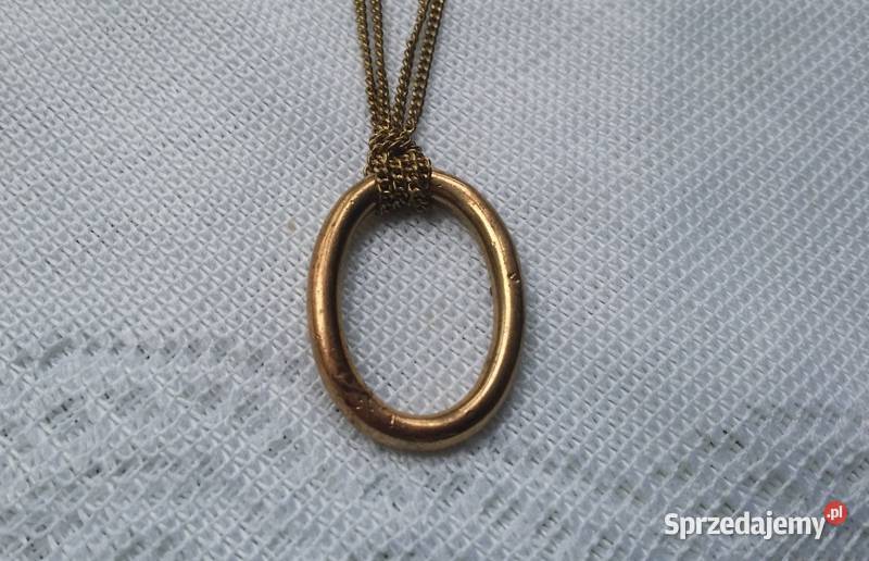 Stary angielski naszyjnik w kształcie literki O Ochojno sprzedam