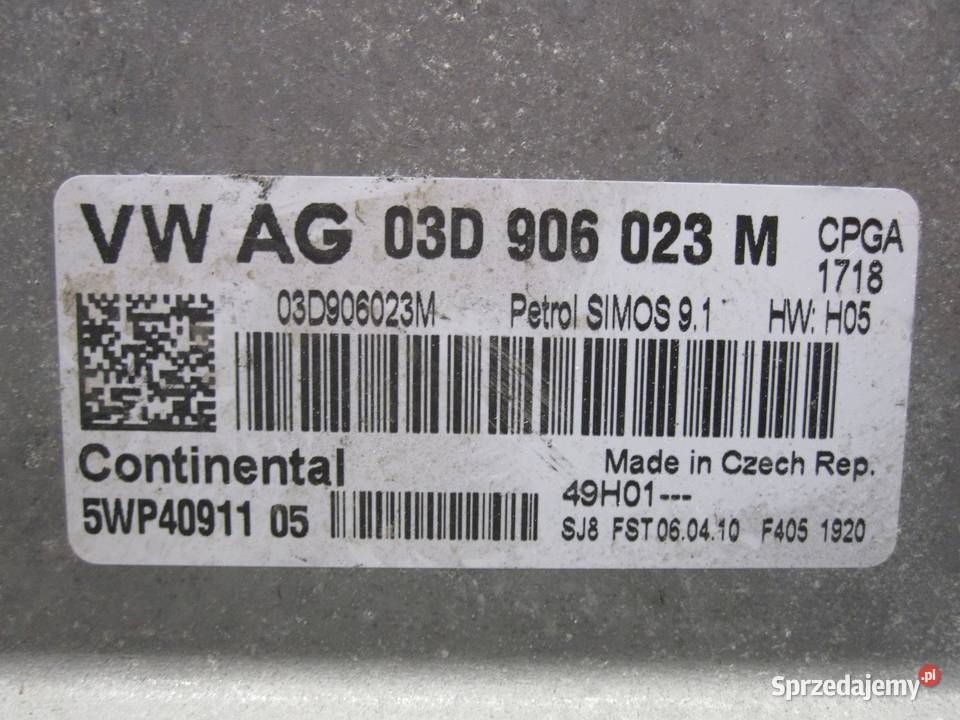 SKODA FABIA II 10r komputer sterownik silnika