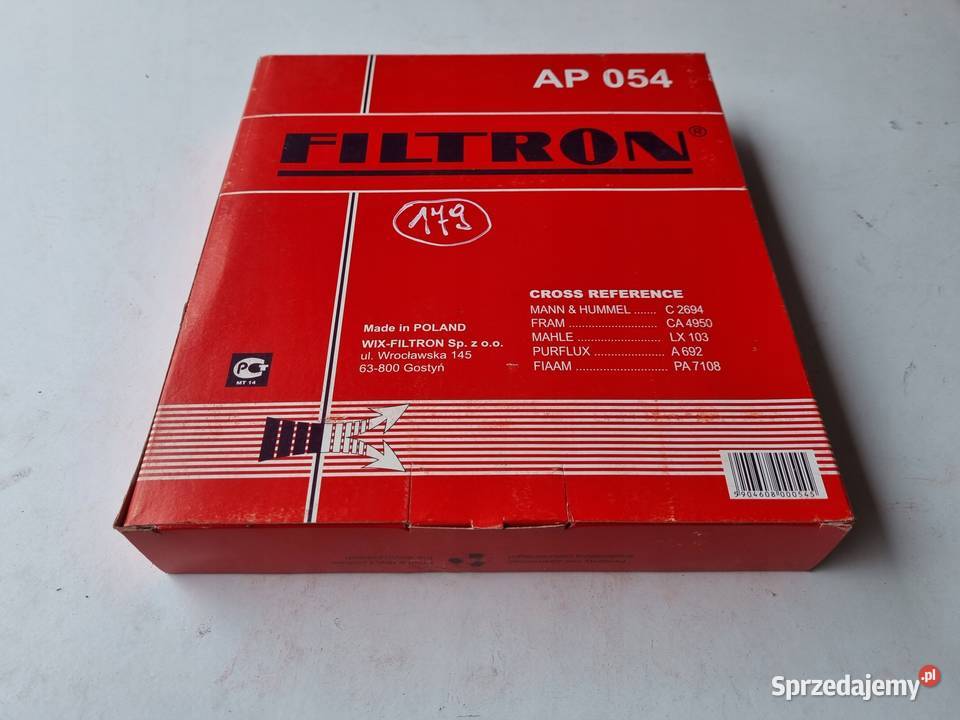 FILTR POWIETRZA Nissan Sentra 20 25 i Opel Rudka