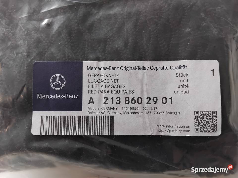 MercedesBenz Siatka Pozioma Podłogi Bagażnika Ostroróg