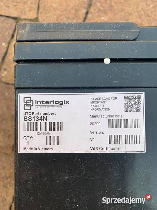 Akumulator Interlogix Lead Battery 12VDC 36Ah Warszawa