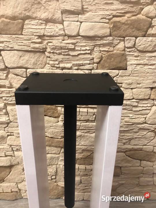 Stojak drewniany LOFT na papier toaletowy kolory biały Dębica