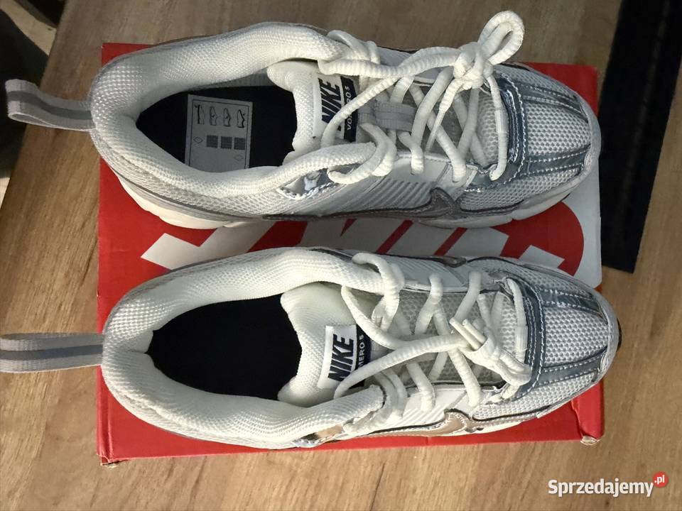 Nike Zoom Vomero 5 Srebrne Szare Sneakersy Buty biały Łódź